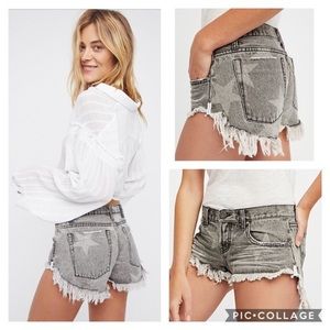 one teaspoon camden bonita star shorts with tags